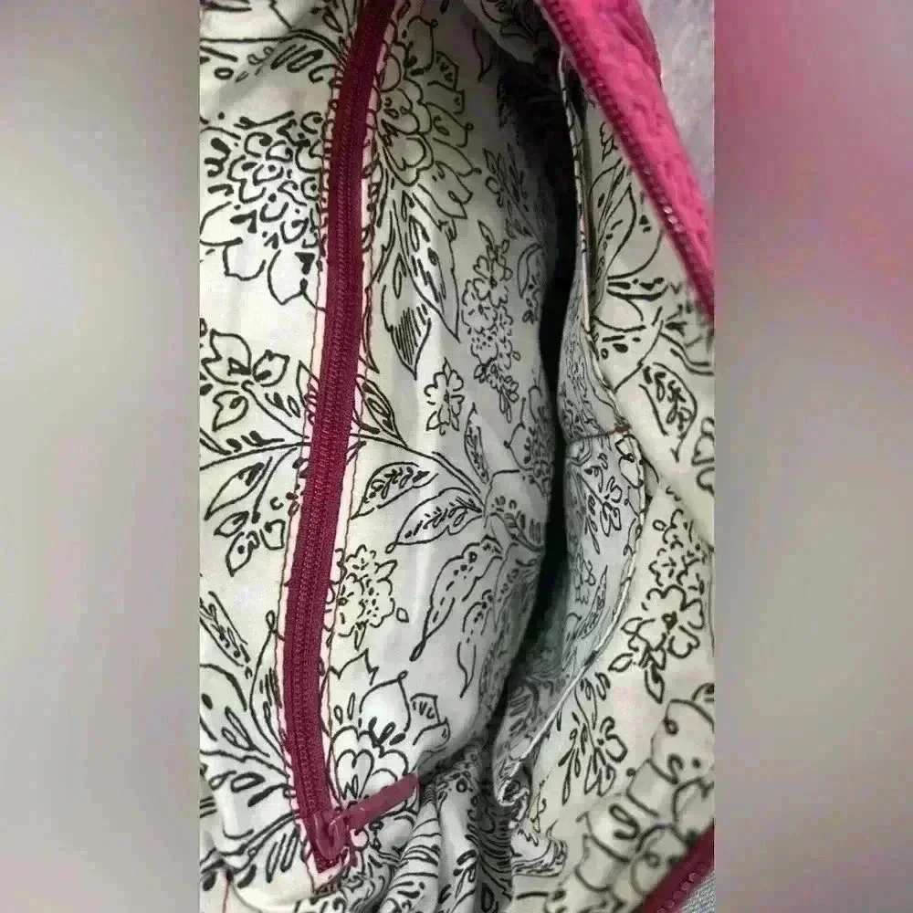 Vera Bradley Hadley Iconic Hipster Crossbody Shoulder Bag in Passion Pink